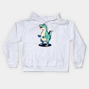 Fun Cartoon Dino 06 Kids Hoodie